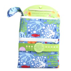 green sprouts 小綠芽 防水旅行收納袋, Periwinkle Undersea