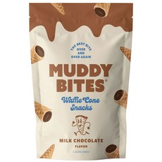 Muddy Bites Waffle Cone 零食牛奶巧克力味, 1個, 66g