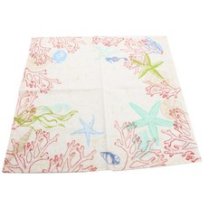 DESIGN IMPORTS 潟湖印花餐巾, 1個, 混色