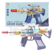 電動轉動語音槍 聲光槍 齒輪槍 8音槍 聲光玩具槍 電動玩具槍 兒童玩具, 一支入, 1個