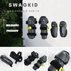 SUNRIMOON 森瑞夢SHJ-01護具 滑步車護具 自行車護具, Black, 1個