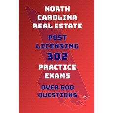 (英文圖書) North Carolina Real Estate: Post Licensing 302 Practice Exams 平裝版, Independently Published, 英文
