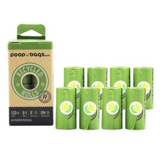 poop bags 寵物環保撿便袋, 1盒, 綠, 120枚