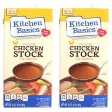 Kitchen Basic 無鹽雞高湯, 2個, 907克
