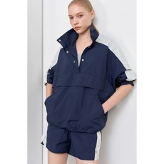 GENERAL IDEA 韓國休閒防風尼龍套裝上衣 WBE1L55540，寬鬆舒適，時尚撞色設計