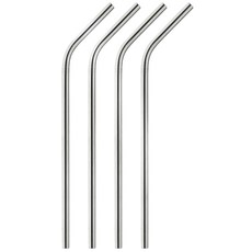 HIC 不鏽鋼彎曲吸管, 1個, 4件