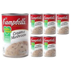 Campbell's 金寶 奶油蘑菇濃湯, 6罐, 298g