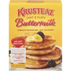 Krusteaz 輕盈&蓬鬆酪乳鬆餅粉, 1個, 714g