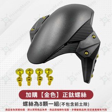 APEXX 前土除 適用 JET SL AUGUR DRG MMBCU PGO TIG 機車, 詳見包裝, 加購【金色】正鈦螺絲(沒土除)