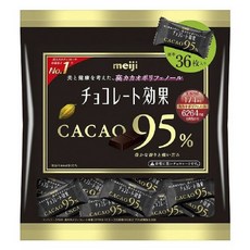 meiji 明治 袋裝CACAO 95%黑巧克力 36包入, 1個, 60g