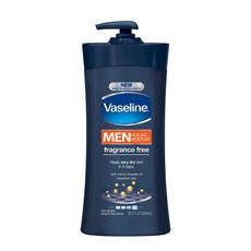 Vaseline 凡士林 男款保濕無香型身體乳液, 1個, 600ml