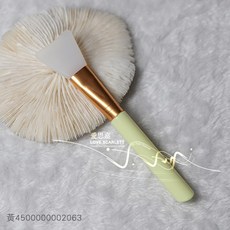 矽膠膚膜刷 保養工具 膚膜工具 膚摸刷具 美妝小物, 黃色手柄/白色刷毛