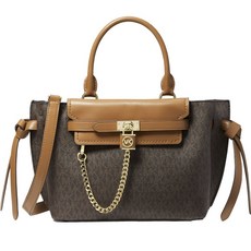 MICHAEL KORS Hamilton Legacy復古手提包 30F1G9HS5B-252, 深棕色