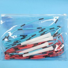 三鈴 節拍跳繩 複繩跳繩 4公尺 MIT製 標準健身用跳繩, 藍色、紅色, 1個