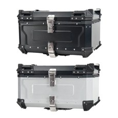 DIMOTIV 機車行李箱 65公升 鋁箱 不銹鋼底板 PLAYER, 銀色