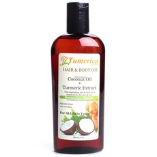TUMERICA 頭髮和身體油椰子油和提取物, 1個, 236ml