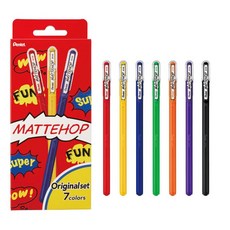 Pentel 飛龍文具 Mattehop繽紛高彩筆 7色組, 1組, Original