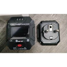 TOO OP 歐洲規格驗屋達人專用房屋專業型帶電壓顯示插座安全檢測器, Black, 1個