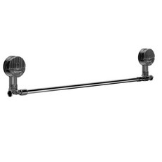 奈米吸盤旋轉伸縮毛巾架，浴室免釘毛巾收納架，可調整長度，強力吸附，簡約時尚, 透明灰色, 1個