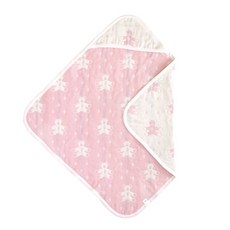 Hoppetta 六層紗 普羅旺斯熊 包巾 粉紅/藍色