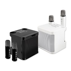 行動KTV藍牙音響雙麥克風組, 黑色, LA-BT-LX22