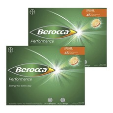 Berocca 拜維佳 維他命B群發泡錠 柳橙口味 3條入, 2盒, 45顆