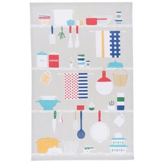 now DESIGNS 圖案印花棉質廚房毛巾, 1個, 廚師系列