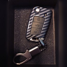 椅下冷氣出風口保護罩 (適用Tiguan/Tiguan Allspace 17-24款), 鑰匙保護盒（碳纖維紋路）