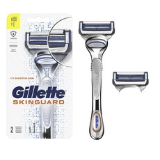 Gillette 吉列 SkinGuard紳適系列刮鬍刀 敏感肌適用, 1個, 2入