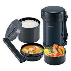 ZOJIRUSHI 象印 保溫便當盒 SLXE20AD, 1個, 黑色