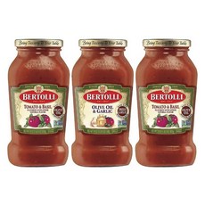 BERTOLLI 番茄 & 羅勒醬 2入 + 橄欖油 & 大蒜 1入, 1個, 1.89kg