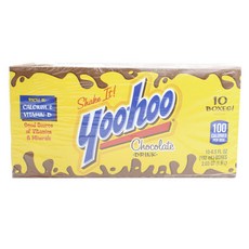 YooHoo 巧克力飲料低脂不含咖啡因, 10片, 192毫升
