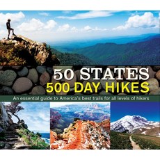 (英文圖書) 50 States 500 Day Hikes: An Essential Guide to America's Best Trails for All Levels of Hikers 精裝版, Publications International,..., 英文
