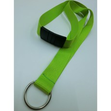 富巨金 20mm識別證帶/證件帶，2cm寬高速帶，特多龍材質，附頸後安全扣及鑰匙圈, 淺綠色