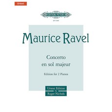 (英文圖書) Concerto En Sol Majeur (Piano Concerto in G Major) (Edition for 2 Pianos): Urtext 平裝版, Alfred Music, 英文