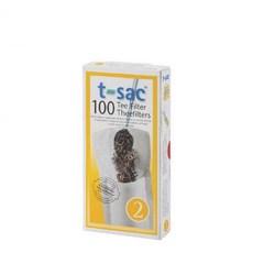 蒂薩克茶過濾器 2, 100入, 白色