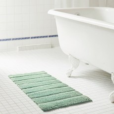 RT designer's collection Bello 超細纖維浴墊 浴室腳踏墊 50.8 x 81.3cm, 1個, 海玻璃綠
