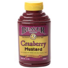 BEAVER BRAND 蔓越莓芥末, 1個, 368克