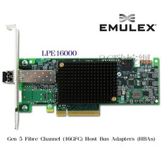 Emulex LPE16000 16GFC Gen 5 HBA光纖卡，PCI-E介面，SAN網路儲存專用