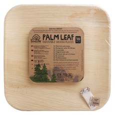 EcoSouLife 方形盤子, 1個, 10片