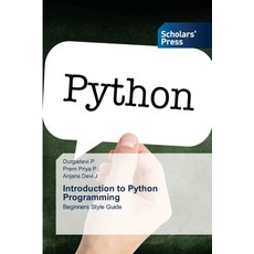 Introduction to Python Programming 平裝版, Scholars' Press, 英文