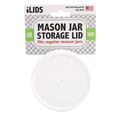 iLIDS 適合梅森罐存儲蓋常規, 白色的, 1個