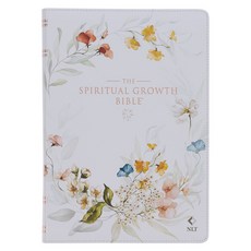 (英文圖書) The Spiritual Growth Bible Study Bible NLT - New Living Translation Holy Bible Faux Leathe... Leather, Christian Art Gifts, 英文, 皮革