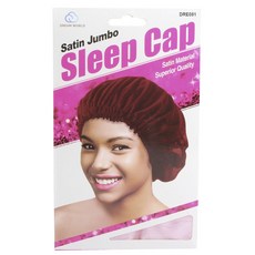 DREAM WORLD 緞面護髮帽, 1個, 隨機發貨