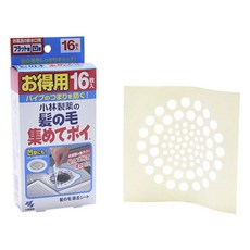 KOBAYASHI 小林製藥 排水孔濾網 16入組, 白色