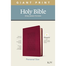 (英文圖書) KJV Personal Size Giant Print Bible Filament Enabled Edition (Leatherlike Diamond Frame Cranberry) Imitation Leather, Tyndale House Publishers, 英文, 仿皮