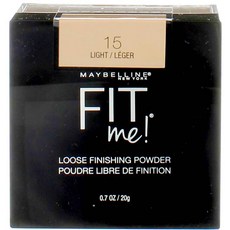 MAYBELLINE 媚比琳 FIT ME空氣絲絨蜜粉, 1盒, 15 Light Leger