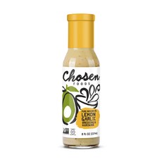 Chosen FOODS 檸檬大蒜醬和醃料無糖素食無麩質, 1個, 237毫升