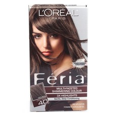 L'OREAL PARIS 巴黎萊雅 Féria長效染髮劑, 1盒, Deeply Brwon