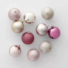 WONDERSHOP 聖誕裝飾樹裝飾球 50個入, 香檳,塵土飛揚,玫瑰,玫瑰金